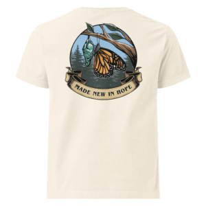 oversized tee – made new in hope (unisex christian streetwear)