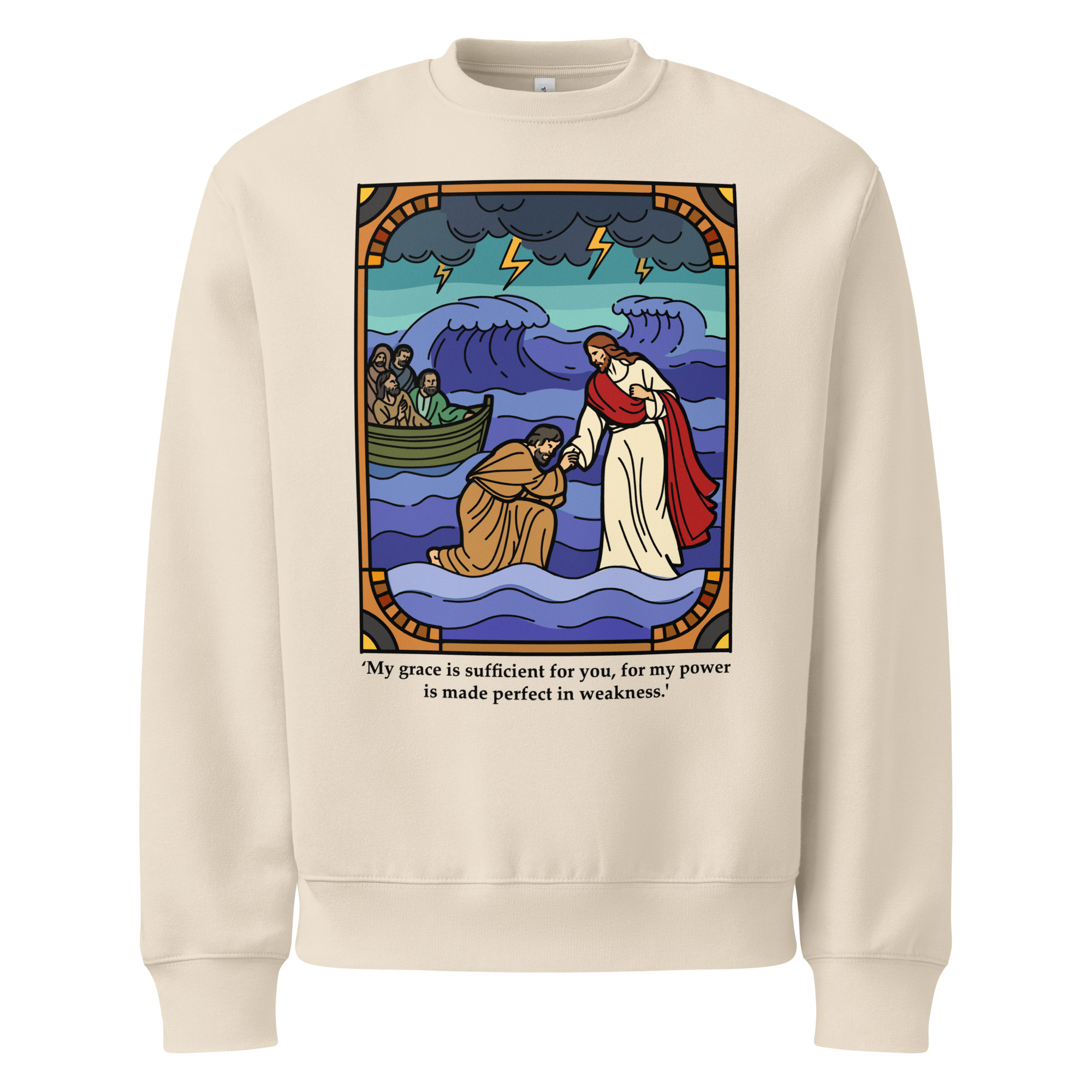 grace in the storm – crewneck